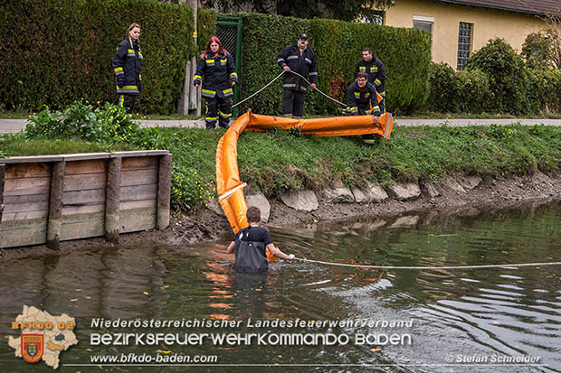 20161102 Ölfilm auf dem Gewässer des Wr.Neustädter Kanals in Kottingbrunn Foto: © Stefan Schneider 20161102 Ölfilm auf dem Gewässer des Wr.Neustädter Kanals in Kottingbrunn Foto: © Stefan Schneider