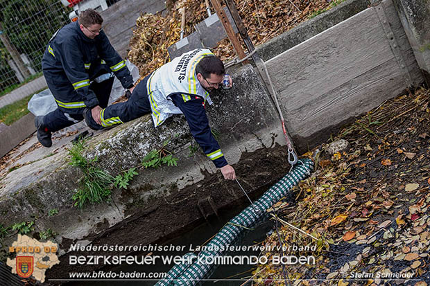 20161102 Ölfilm auf dem Gewässer des Wr.Neustädter Kanals in Kottingbrunn Foto: © Stefan Schneider 20161102 Ölfilm auf dem Gewässer des Wr.Neustädter Kanals in Kottingbrunn Foto: © Stefan Schneider