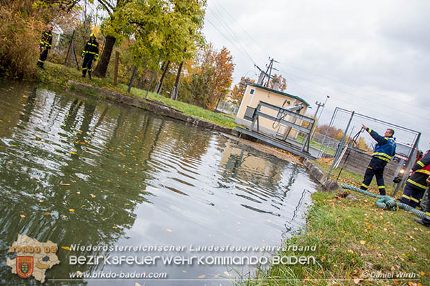 20161102 Ölfilm auf dem Gewässer des Wr.Neustädter Kanals in Kottingbrunn Foto: © Daniel Wirth 20161102 Ölfilm auf dem Gewässer des Wr.Neustädter Kanals in Kottingbrunn Foto: © Daniel Wirth