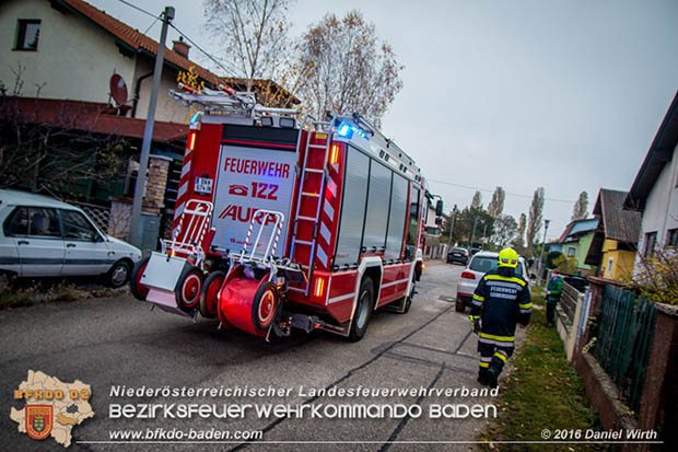20161111 Zimmerbrand in Kottingbrunn Foto: © Daniel Wirth