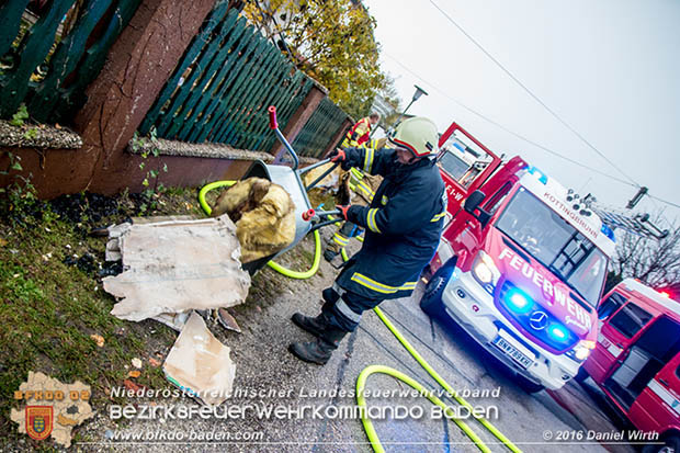 20161111 Zimmerbrand in Kottingbrunn Foto: © Daniel Wirth