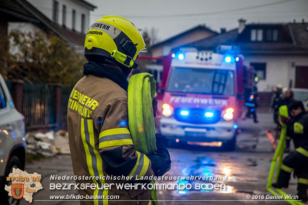 20161111 Zimmerbrand in Kottingbrunn Foto: © Daniel Wirth