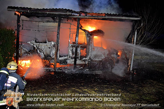20161127 Vollbrand eines abgestellten Wohnmobils in Schoenau a.d.Triesting Foto: © Christopher Neumayer 20161127 Vollbrand eines abgestellten Wohnmobils in Schoenau a.d.Triesting Foto: © Christopher Neumayer