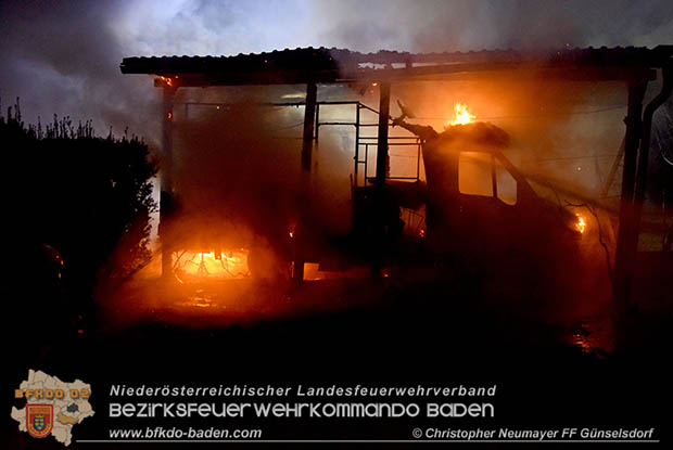 20161127 Vollbrand eines abgestellten Wohnmobils in Schoenau a.d.Triesting Foto: © Christopher Neumayer 20161127 Vollbrand eines abgestellten Wohnmobils in Schoenau a.d.Triesting Foto: © Christopher Neumayer