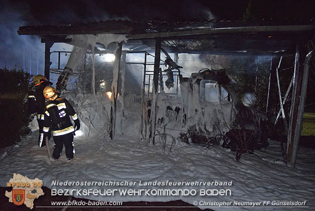 20161127 Vollbrand eines abgestellten Wohnmobils in Schoenau a.d.Triesting Foto: © Christopher Neumayer 20161127 Vollbrand eines abgestellten Wohnmobils in Schoenau a.d.Triesting Foto: © Christopher Neumayer