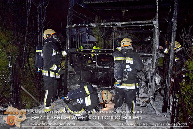 20161127 Vollbrand eines abgestellten Wohnmobils in Schoenau a.d.Triesting Foto: © Christopher Neumayer 20161127 Vollbrand eines abgestellten Wohnmobils in Schoenau a.d.Triesting Foto: © Christopher Neumayer