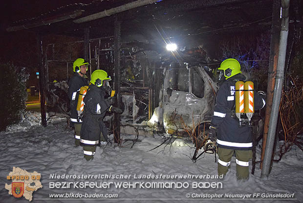 20161127 Vollbrand eines abgestellten Wohnmobils in Schoenau a.d.Triesting Foto: © Christopher Neumayer 20161127 Vollbrand eines abgestellten Wohnmobils in Schoenau a.d.Triesting Foto: © Christopher Neumayer