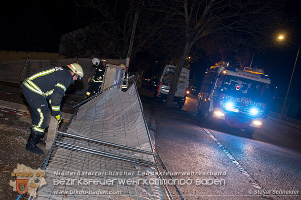 20161202 Sturm Theresa – Foto: Bezirksfeuerwehrkommando Baden 20161202 Sturm Theresa – Foto: Bezirksfeuerwehrkommando Baden