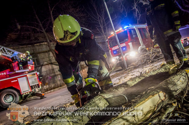 20161202 Sturm Theresa – Foto: Bezirksfeuerwehrkommando Baden 20161202 Sturm Theresa – Foto: Bezirksfeuerwehrkommando Baden