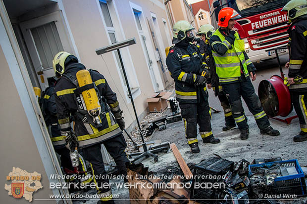 20161207 Brand in einem Gewerbentrieb im Kammgarnzentrum Bad Voeslau  Foto: © Daniel Wirth