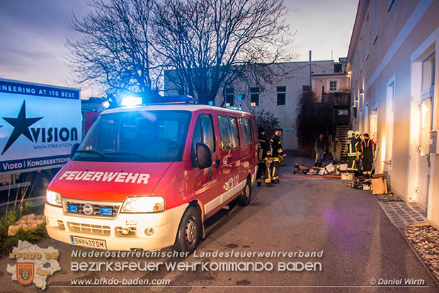 20161207 Brand in einem Gewerbentrieb im Kammgarnzentrum Bad Voeslau  Foto: © Daniel Wirth