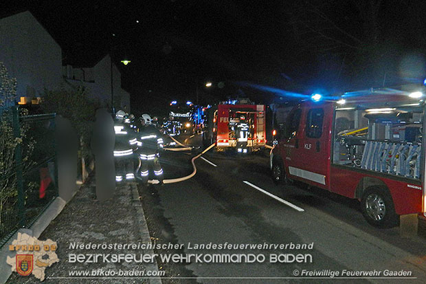 20161215 Brand in einem Reihenhaus in Siegenfeld  Foto: © FF Gaaden
