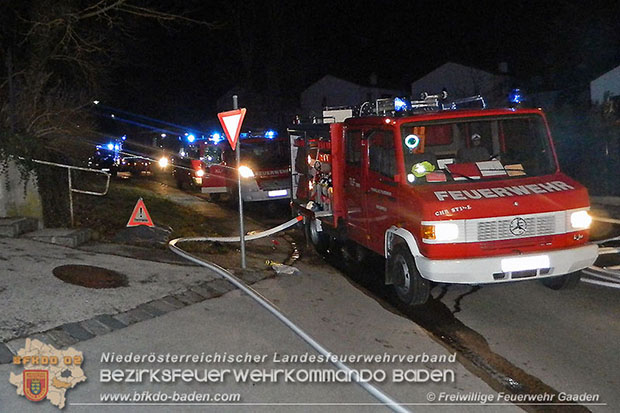 20161215 Brand in einem Reihenhaus in Siegenfeld  Foto: © FF Gaaden