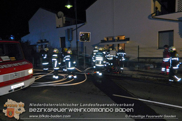 20161215 Brand in einem Reihenhaus in Siegenfeld  Foto: © FF Gaaden