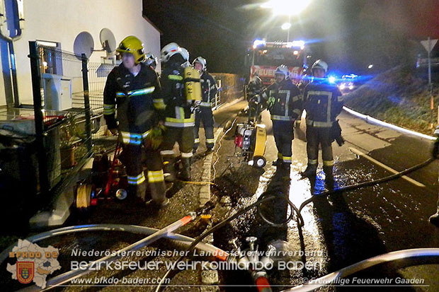 20161215 Brand in einem Reihenhaus in Siegenfeld  Foto: © FF Gaaden