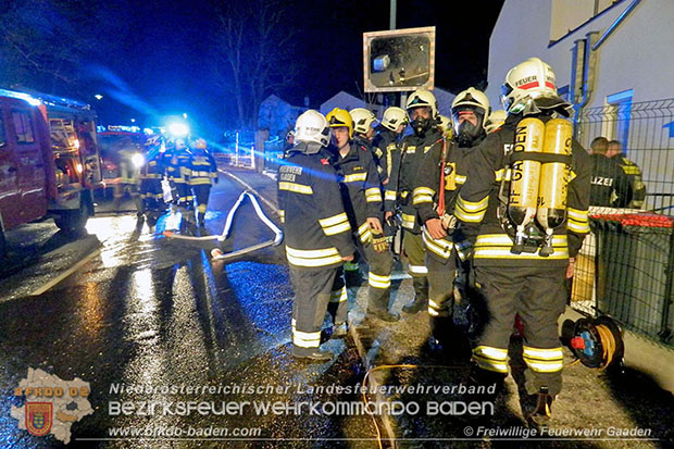 20161215 Brand in einem Reihenhaus in Siegenfeld  Foto: © FF Gaaden