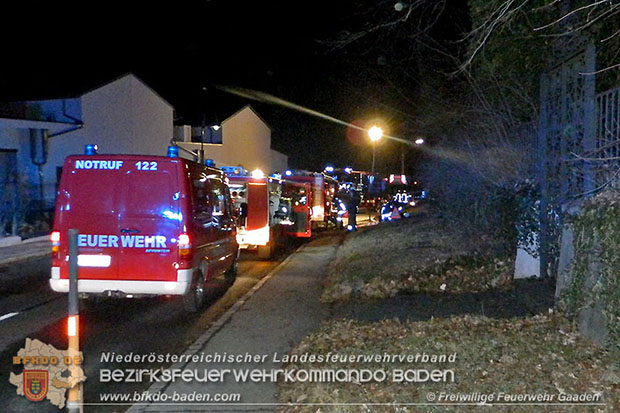 20161215 Brand in einem Reihenhaus in Siegenfeld  Foto: © FF Gaaden