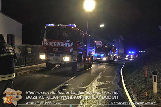 20161215 Brand in einem Reihenhaus in Siegenfeld  Foto: © FF Gaaden