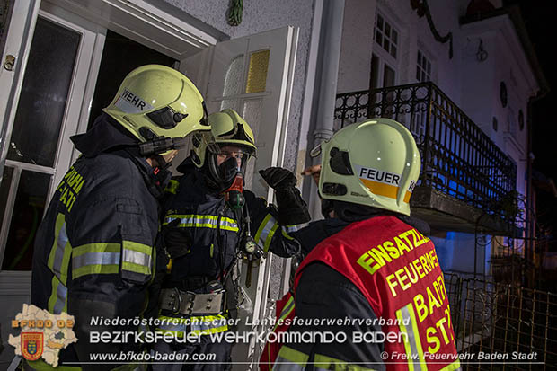 20161226 Zimmerbrand in Baden  Foto: © Stefan Schneider/FF Baden-Stadt