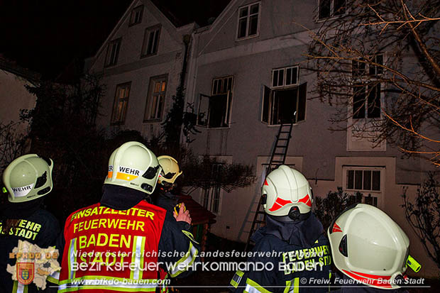 20161226 Zimmerbrand in Baden  Foto: © Stefan Schneider/FF Baden-Stadt