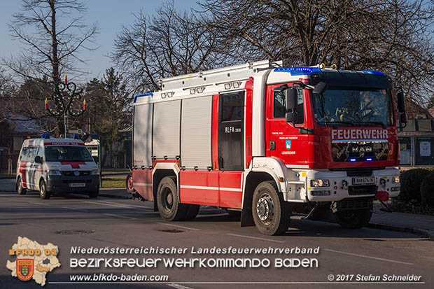 20170101 Unterstützung bei medizinischen Notfall in Leobersdorf  Foto: © Stefan Schneider