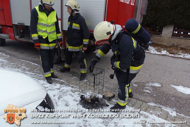 20170106 Kleinbrand in Günseldorf  Foto: © Freiwillige Feuerwehr Günselsdorf