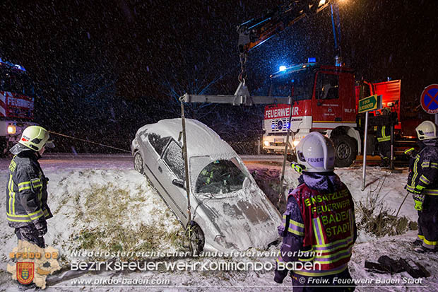 20170108 Verkehrsunfall Pfaffstättnerstr. in Baden Foto: © FF Baden-Stadt/Roman Van de Castell 20170108 Verkehrsunfall Pfaffstättnerstr. in Baden Foto: © FF Baden-Stadt/Roman Van de Castell