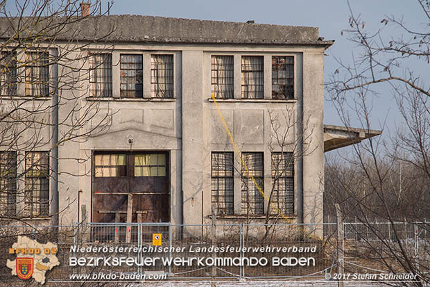 20170118 Sprengungen an einem alten Gebäude in Blumau zwecks Forschungsprojekt des AIT-AUSTRIAN INSTITUTE OF TECHNOLOGY Foto: © Stefan Schneider BFK Baden 20170118 Sprengungen an einem alten Gebäude in Blumau zwecks Forschungsprojekt des AIT-AUSTRIAN INSTITUTE OF TECHNOLOGY Foto: © Stefan Schneider BFK Baden