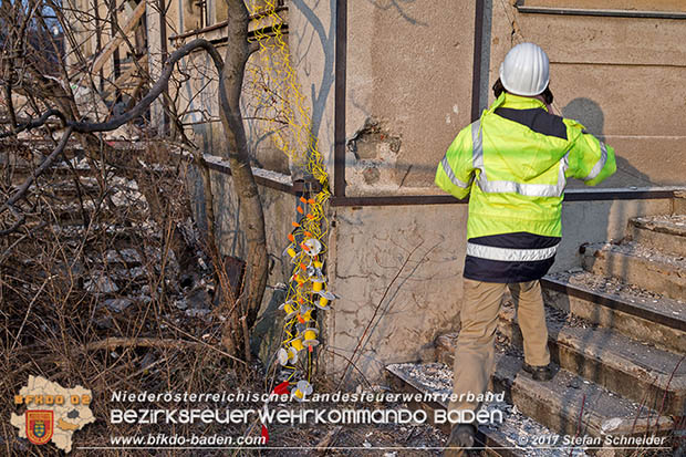 20170118 Sprengungen an einem alten Gebäude in Blumau zwecks Forschungsprojekt des AIT-AUSTRIAN INSTITUTE OF TECHNOLOGY Foto: © Stefan Schneider BFK Baden 20170118 Sprengungen an einem alten Gebäude in Blumau zwecks Forschungsprojekt des AIT-AUSTRIAN INSTITUTE OF TECHNOLOGY Foto: © Stefan Schneider BFK Baden