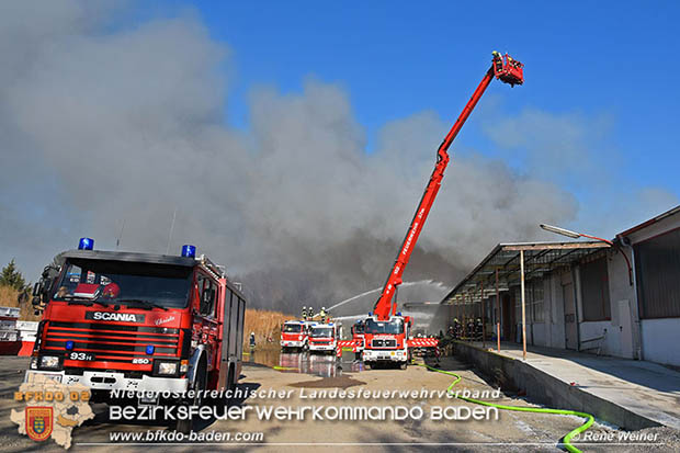 20170122 Großbrand bei Logistik Unternehmen in Wimpassing a.d.Leitha Bgld.  Foto: © ASB Rene Weiner AFK Ebreichsdorf
