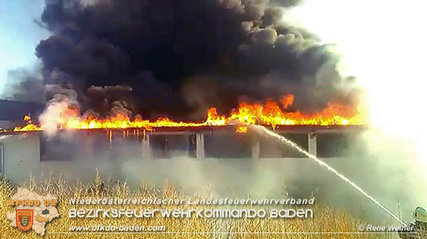 20170122 Großbrand bei Logistik Unternehmen in Wimpassing a.d.Leitha Bgld. Foto: © ASB Rene Weiner AFK Ebreichsdorf 20170122 Großbrand bei Logistik Unternehmen in Wimpassing a.d.Leitha Bgld. Foto: © ASB Rene Weiner AFK Ebreichsdorf