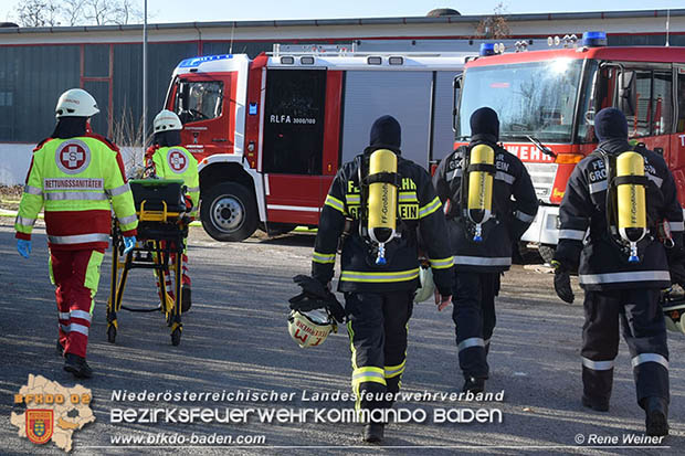 20170122 Großbrand bei Logistik Unternehmen in Wimpassing a.d.Leitha Bgld.  Foto: © ASB Rene Weiner AFK Ebreichsdorf