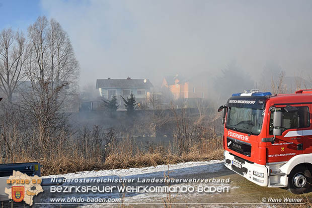 20170122 Großbrand bei Logistik Unternehmen in Wimpassing a.d.Leitha Bgld.  Foto: © ASB Rene Weiner AFK Ebreichsdorf