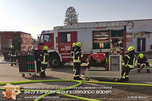 20170122 Großbrand bei Logistik Unternehmen in Wimpassing a.d.Leitha Bgld.  Foto: © ASB Rene Weiner AFK Ebreichsdorf