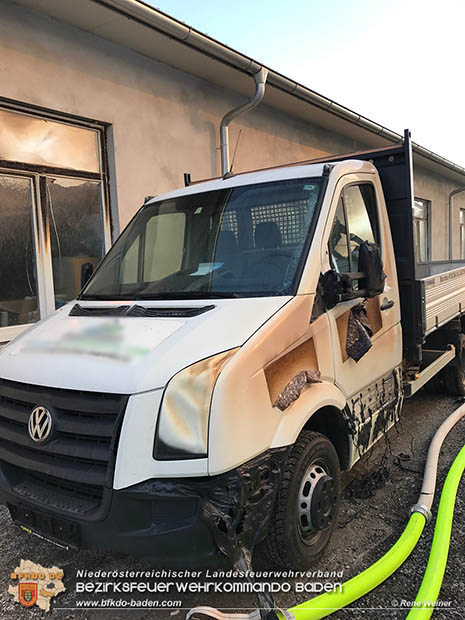 20170122 Großbrand bei Logistik Unternehmen in Wimpassing a.d.Leitha Bgld.  Foto: © ASB Rene Weiner AFK Ebreichsdorf