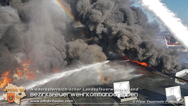 20170122 Großbrand bei Logistik Unternehmen in Wimpassing a.d.Leitha Bgld. Foto: © Freiwillige Feuerwehr Pottendorf 20170122 Großbrand bei Logistik Unternehmen in Wimpassing a.d.Leitha Bgld. Foto: © Freiwillige Feuerwehr Pottendorf