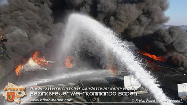 20170122 Großbrand bei Logistik Unternehmen in Wimpassing a.d.Leitha Bgld. Foto: © Freiwillige Feuerwehr Pottendorf 20170122 Großbrand bei Logistik Unternehmen in Wimpassing a.d.Leitha Bgld. Foto: © Freiwillige Feuerwehr Pottendorf