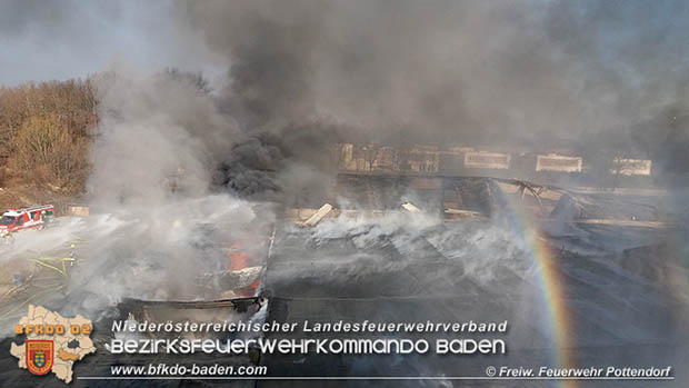 20170122 Großbrand bei Logistik Unternehmen in Wimpassing a.d.Leitha Bgld. Foto: © Freiwillige Feuerwehr Pottendorf 20170122 Großbrand bei Logistik Unternehmen in Wimpassing a.d.Leitha Bgld. Foto: © Freiwillige Feuerwehr Pottendorf