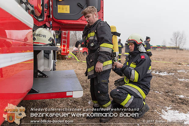 20170128 Brand eines Grünschnitthaufen in Tattendorf  Foto: © Stefan Schneider BFK Presseteam