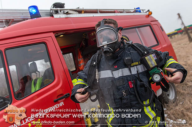 20170128 Brand eines Grünschnitthaufen in Tattendorf  Foto: © Stefan Schneider BFK Presseteam