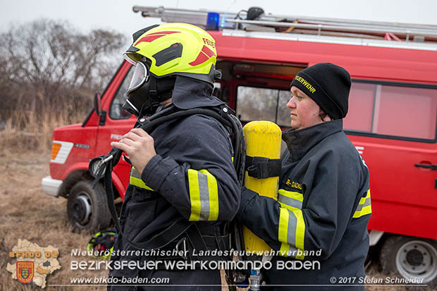 20170128 Brand eines Grünschnitthaufen in Tattendorf  Foto: © Stefan Schneider BFK Presseteam