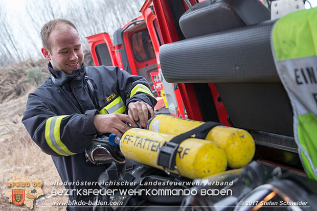 20170128 Brand eines Grünschnitthaufen in Tattendorf  Foto: © Stefan Schneider BFK Presseteam