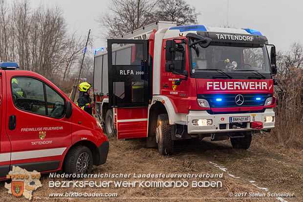 20170128 Brand eines Grünschnitthaufen in Tattendorf  Foto: © Stefan Schneider BFK Presseteam