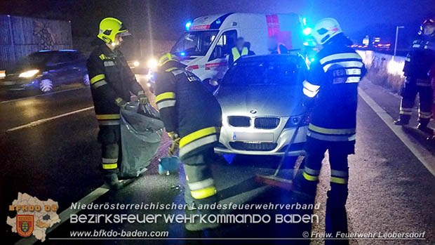20170130 Massenunfall auf der A2 bei Kottingbrunn RFb Wien  Foto: © Freiwillige Feuerwehr Leobersdorf