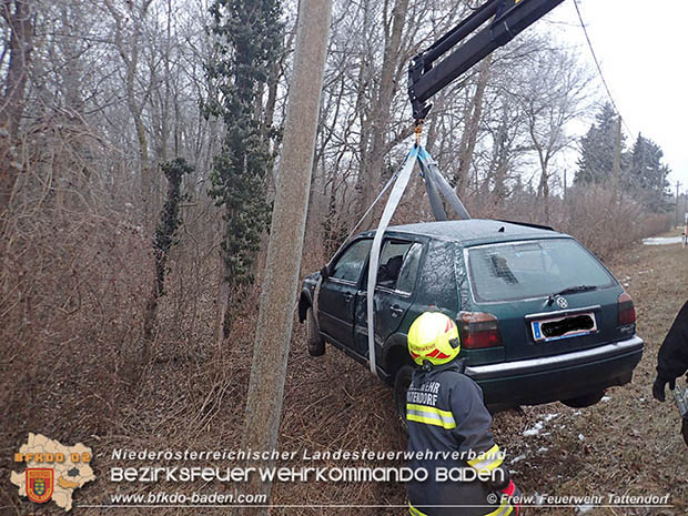 20170131 Verkehrsunfall L154 Tattendorf-Oberwaltersdorf Noe Bezirk Baden  Foto: Freiwillige Feuerwehr Tattendorf