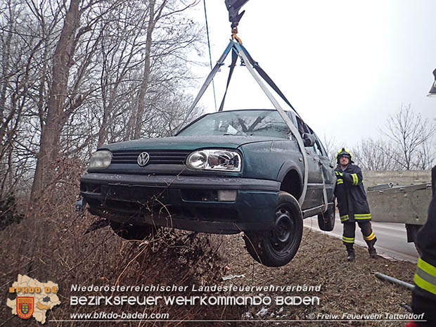 20170131 Verkehrsunfall L154 Tattendorf-Oberwaltersdorf Noe Bezirk Baden  Foto: Freiwillige Feuerwehr Tattendorf