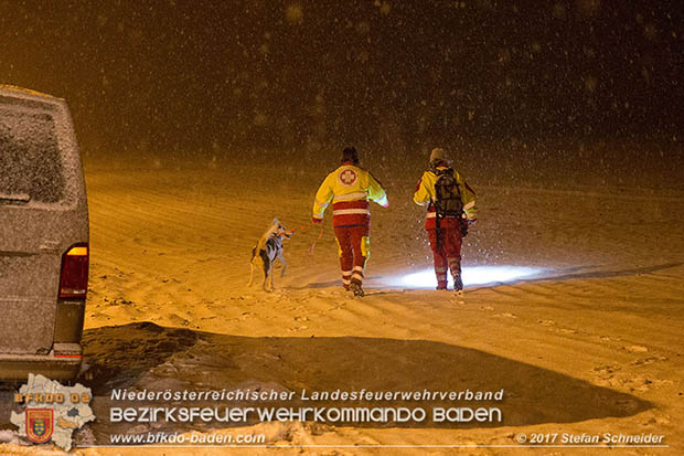 20170201 Suchaktion nach 22-jaehrigen Mann in Pottendorf Foto: Stefan Schneider BFK Baden 20170201 Suchaktion nach 22-jaehrigen Mann in Pottendorf Foto: Stefan Schneider BFK Baden