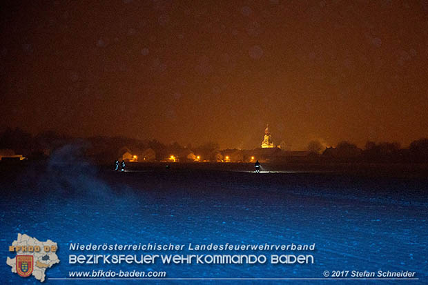 20170201 Suchaktion nach 22-jaehrigen Mann in Pottendorf Foto: Stefan Schneider BFK Baden 20170201 Suchaktion nach 22-jaehrigen Mann in Pottendorf Foto: Stefan Schneider BFK Baden