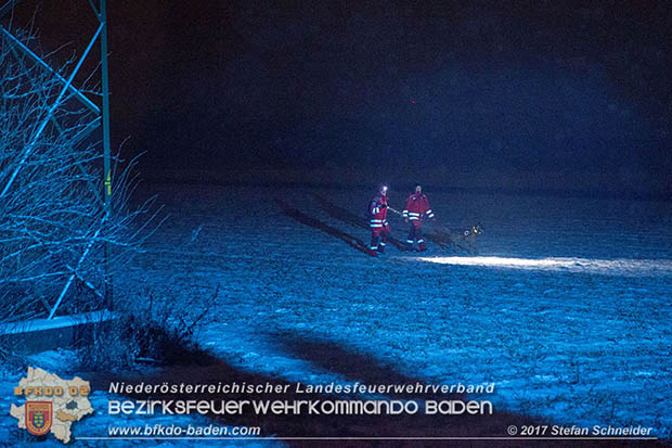 20170201 Suchaktion nach 22-jaehrigen Mann in Pottendorf Foto: Stefan Schneider BFK Baden 20170201 Suchaktion nach 22-jaehrigen Mann in Pottendorf Foto: Stefan Schneider BFK Baden