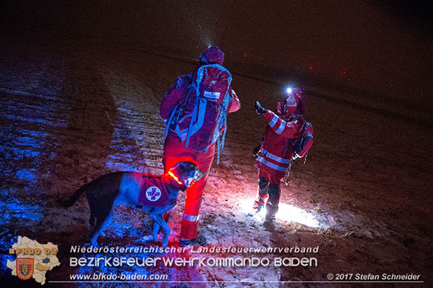 20170201 Suchaktion nach 22-jaehrigen Mann in Pottendorf Foto: Stefan Schneider BFK Baden 20170201 Suchaktion nach 22-jaehrigen Mann in Pottendorf Foto: Stefan Schneider BFK Baden